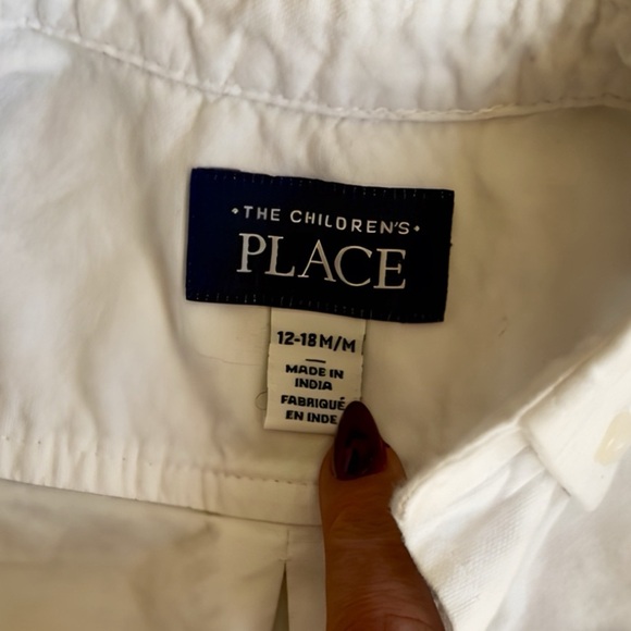 The Children's Place Classic White Button Down Shirt - Picture 6 of 7